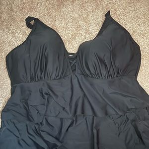 Black lane Bryant swim suit top